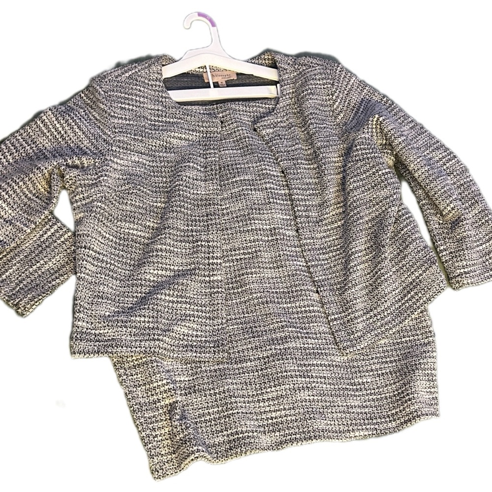 Philosophy Gray Textured Women's Blazer